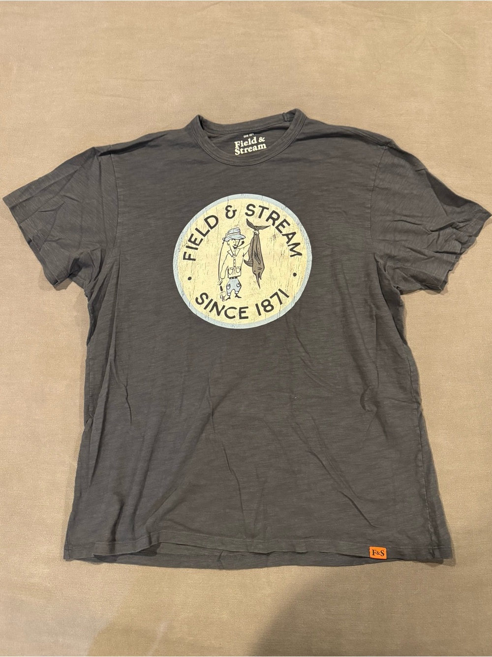 Field & Stream Men’s Graphic Tee - Gray/blue